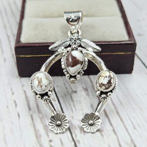 Wild Horse Jasper Naja 925 Silver Pendant (RS108-456)