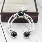 Black Onyx Naja 925 Silver Pendant (RS108-465)