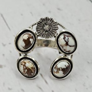 Wild Horse Jasper Naja 925 Sterling Silver Ring (RS111-361)