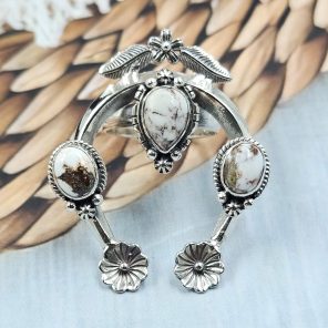 Wild Horse Jasper Naja 925 Sterling Silver Ring (RS112-125)