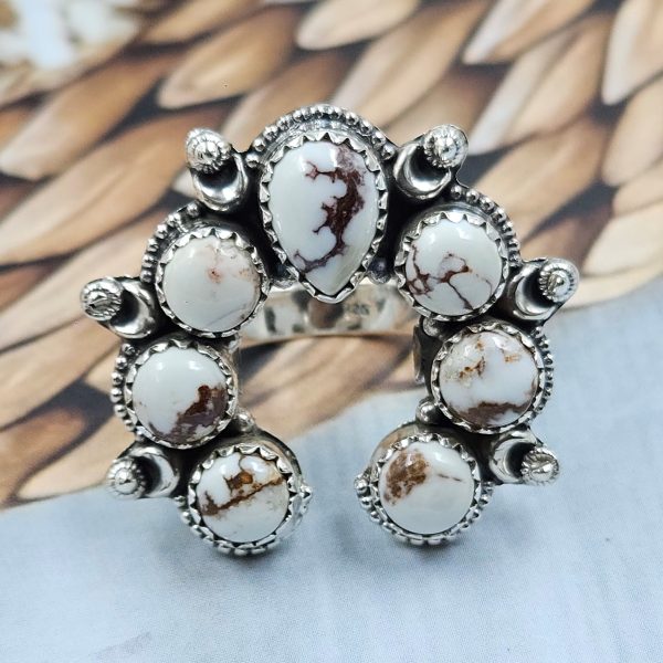 Wild Horse Jasper Naja 925 Sterling Silver Ring (RS112-131)