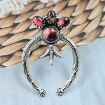 Red Rose Dahlia Naja 925 Sterling Silver Ring (RS111-348)