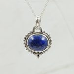 Lapis Lazuli 1" 925 Sterling Silver Pendant (RS7-92)
