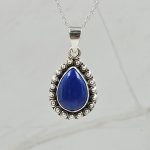Lapis Lazuli 1" 925 Sterling Silver Pendant (RS7-168)