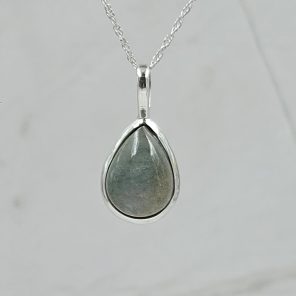 Labradorite 0.75" 925 Sterling Silver Pendant (RS7-177)