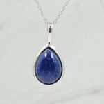 Lapis Lazuli 0.75" 925 Sterling Silver Pendant (RS7-187)