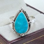 Arizona Turquoise 925 Sterling Silver Ring (REXT83-24)