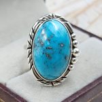 Arizona Turquoise 925 Sterling Silver Ring (REXT83-27)