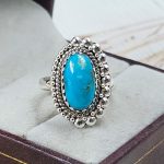 Arizona Turquoise 925 Sterling Silver Ring (REXT83-32)