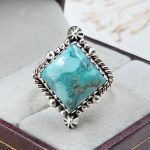 Arizona Turquoise 925 Sterling Silver Ring (REXT83-39)