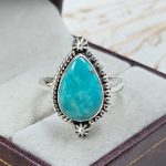 Arizona Turquoise 925 Sterling Silver Ring (REXT83-38)