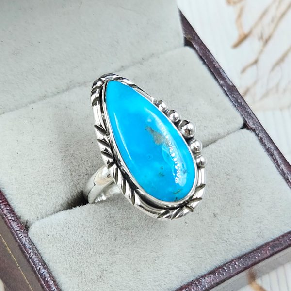 Arizona Turquoise 925 Sterling Silver Ring (REXT83-40) - Image 2