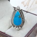 Arizona Turquoise 925 Sterling Silver Ring (REXT83-35)