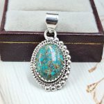 Arizona Turquoise 925 Sterling Silver Pendant (REXT83-12)