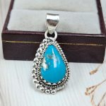 Arizona Turquoise 925 Sterling Silver Pendant (REXT83-13)