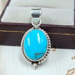 Arizona Turquoise 925 Sterling Silver Pendant (REXT83-17)