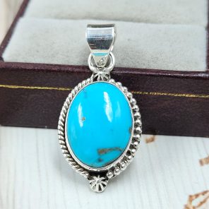 Arizona Turquoise 925 Sterling Silver Pendant (REXT83-17)