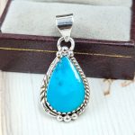 Arizona Turquoise 925 Sterling Silver Pendant (REXT83-20)