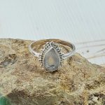 Dainty Rainbow Moonstone 925 Sterling Silver Ring (RS46-16)