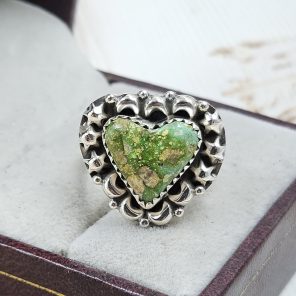 Sonoran Gold Turquoise Size US 7 925 Sterling Silver Ring (RS48-16)