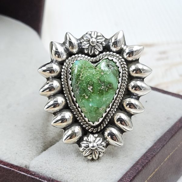 Sonoran Gold Turquoise Size US 7 925 Sterling Silver Ring (RS48-25)
