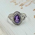 Dainty Amethyst 925 Sterling Silver Ring (RS47-39)