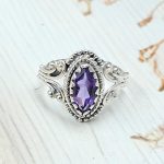 Dainty Amethyst 925 Sterling Silver Ring (RS47-41)