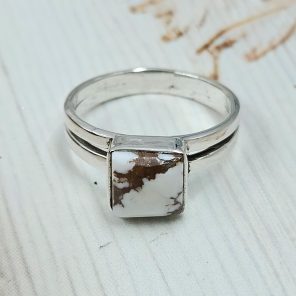 Wild Horse Jasper 925 Sterling Silver Ring (REXT28-254)