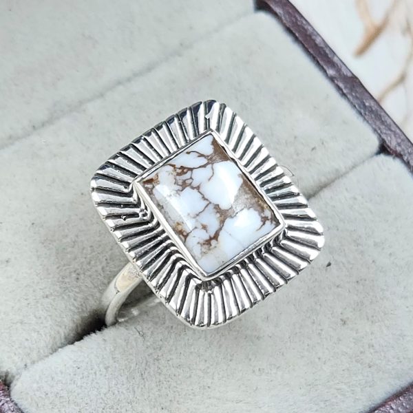 Wild Horse Jasper 925 Sterling Silver Ring (RS73-21) - Image 2