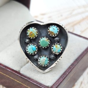 Mohave  Turquoise 925 Sterling Silver Ring (RS109-304)