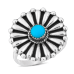 Turquoise Concho Ring