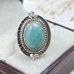 Amazonite 925 Sterling Silver Ring (REXT58-18)