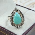 Amazonite 925 Sterling Silver Ring (REXT58-17)