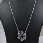 Rainbow Moonstone 925 Silver Necklace (REXT25-4)