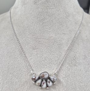 Wild Horse Jasper 925 Silver Necklace (REXT25-9)
