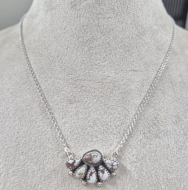 Wild Horse Jasper 925 Silver Necklace (REXT25-9)