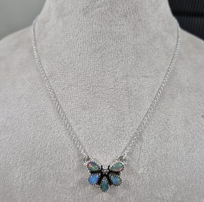 Ethiopian Opal 925 Silver Necklace (REXT25-8)