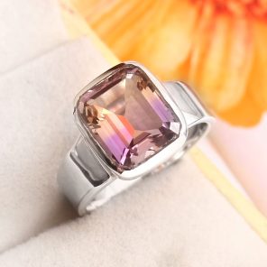 Ametrine Size US 8 925 Sterling Silver Ring (REXT11-398)