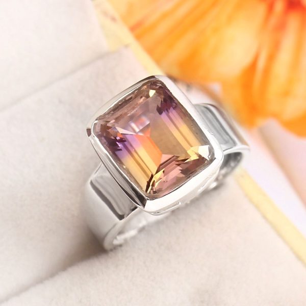 Ametrine Size US 8 925 Sterling Silver Ring (REXT11-404)