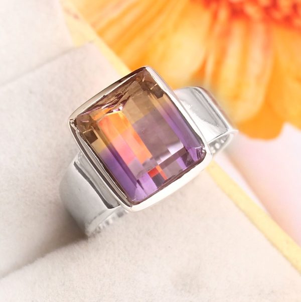 Ametrine Size US 9 925 Sterling Silver Ring (REXT11-402)