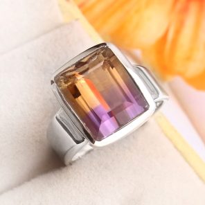 Ametrine Size US 7 925 Sterling Silver Ring (REXT11-395)
