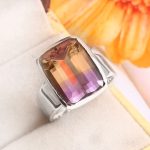Ametrine Size US 10 925 Sterling Silver Ring (REXT11-394)