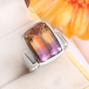 Ametrine Size US 10 925 Sterling Silver Ring (REXT11-394)
