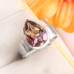 Ametrine Size US 8 925 Sterling Silver Ring (REXT11-393)