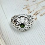 Chrome Diopside 925 Silver Ring (RS14-201)