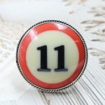 Pool Ball 11 925 Silver Ring (REXT20-192)
