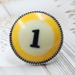 Pool Ball 1 925 Silver Ring (REXT20-163)