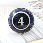 Pool Ball 4 925 Silver Ring (REXT20-187)