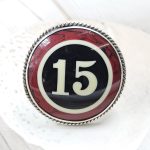 Pool Ball 15 925 Silver Ring (REXT20-183)