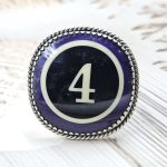 Pool Ball 4 925 Silver Ring (REXT20-177)